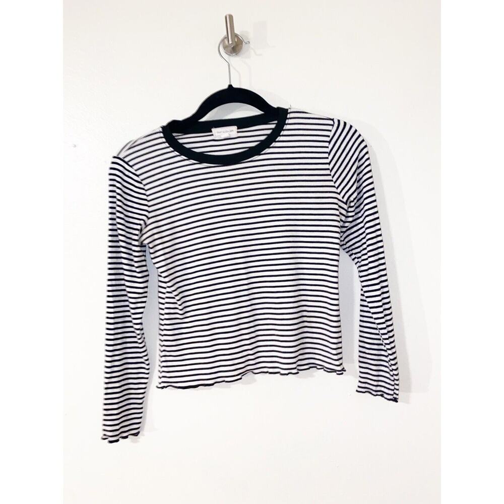 Heart & Hips Girls Black White Top Size Large